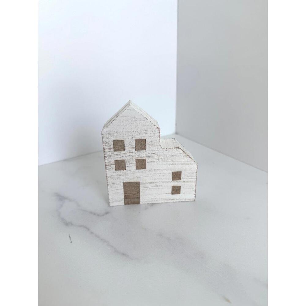 Charming Wooden House Décor Holiday Christmas Mini Cute for Coffee Bar